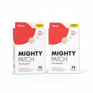 Hero Cosmetics Mighty Patch Original 144 Count Bundle (2×72ct) Acne Pimple Patch